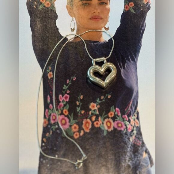 Brighton Jewelry - Brighton Silver Heart Pendant Necklace Bag‎ Charm